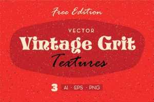 Free Vintage Grit Textures (AI, PNG)