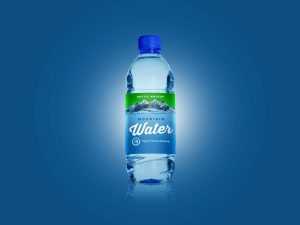 Free Water Bottle Mockup (PSD)
