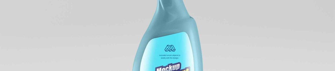 Free Window Cleaner Mockup (PSD)
