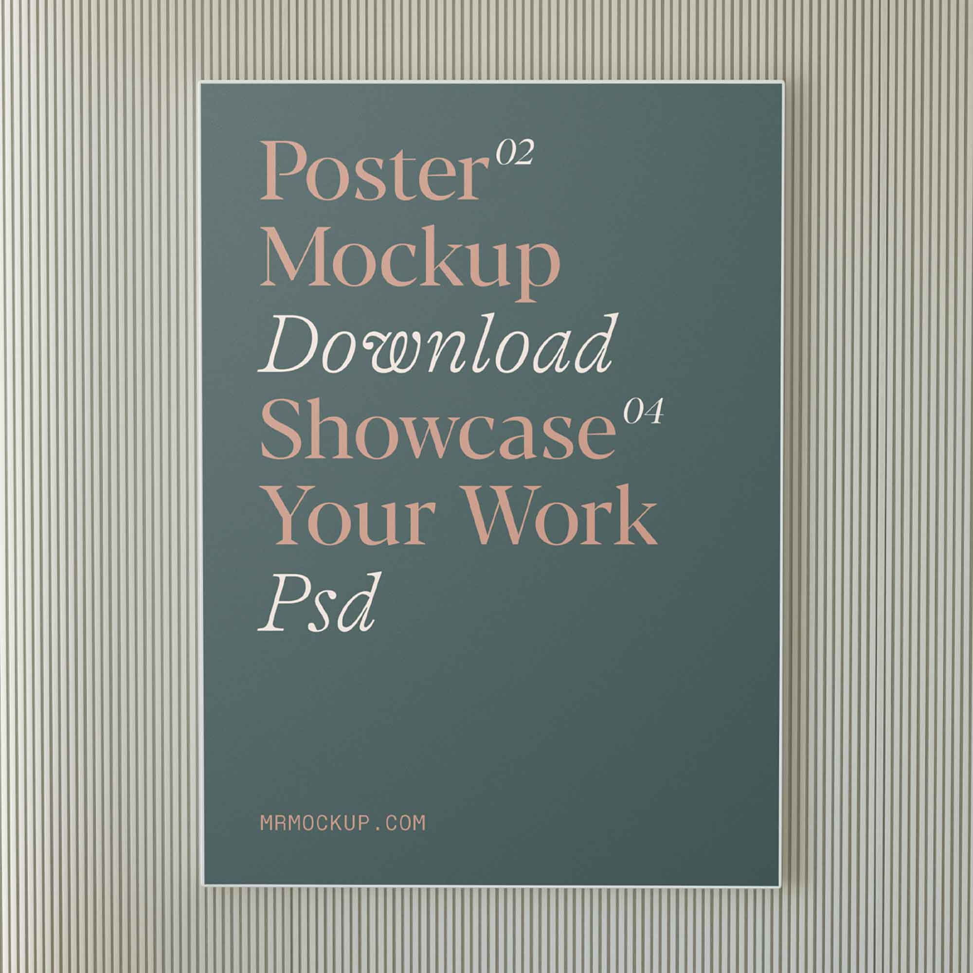 Front Interior Poster Mockup