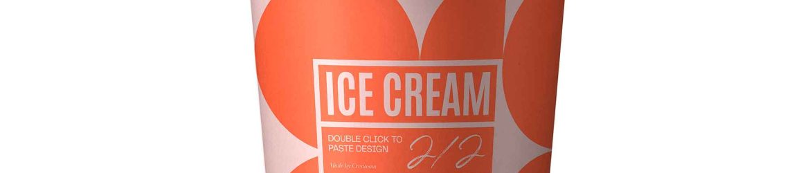 Front View Ice Cream Mockup