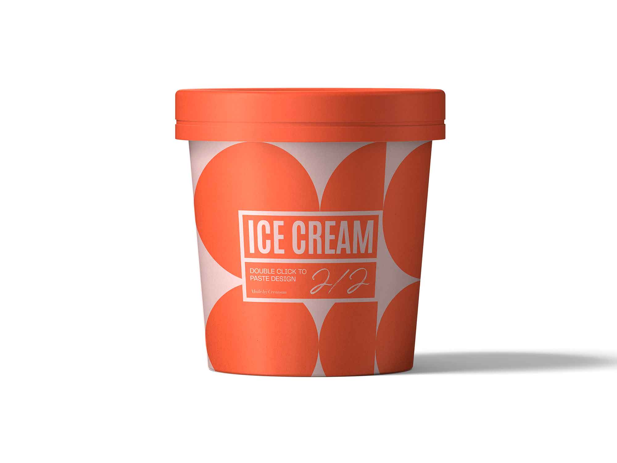 Front View Ice Cream Mockup
