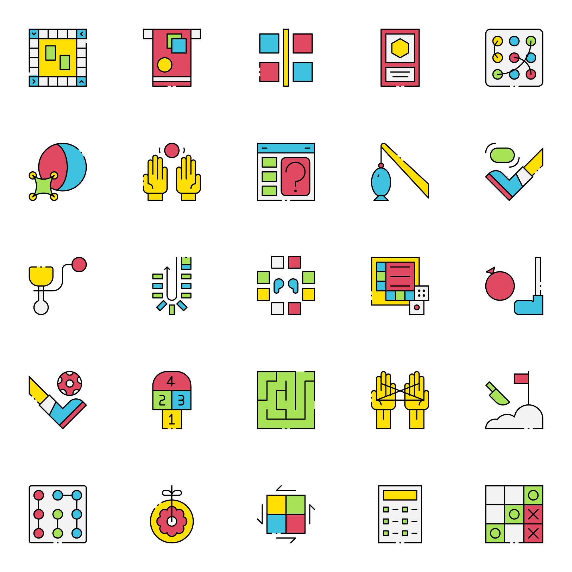 Games For Kids Icons