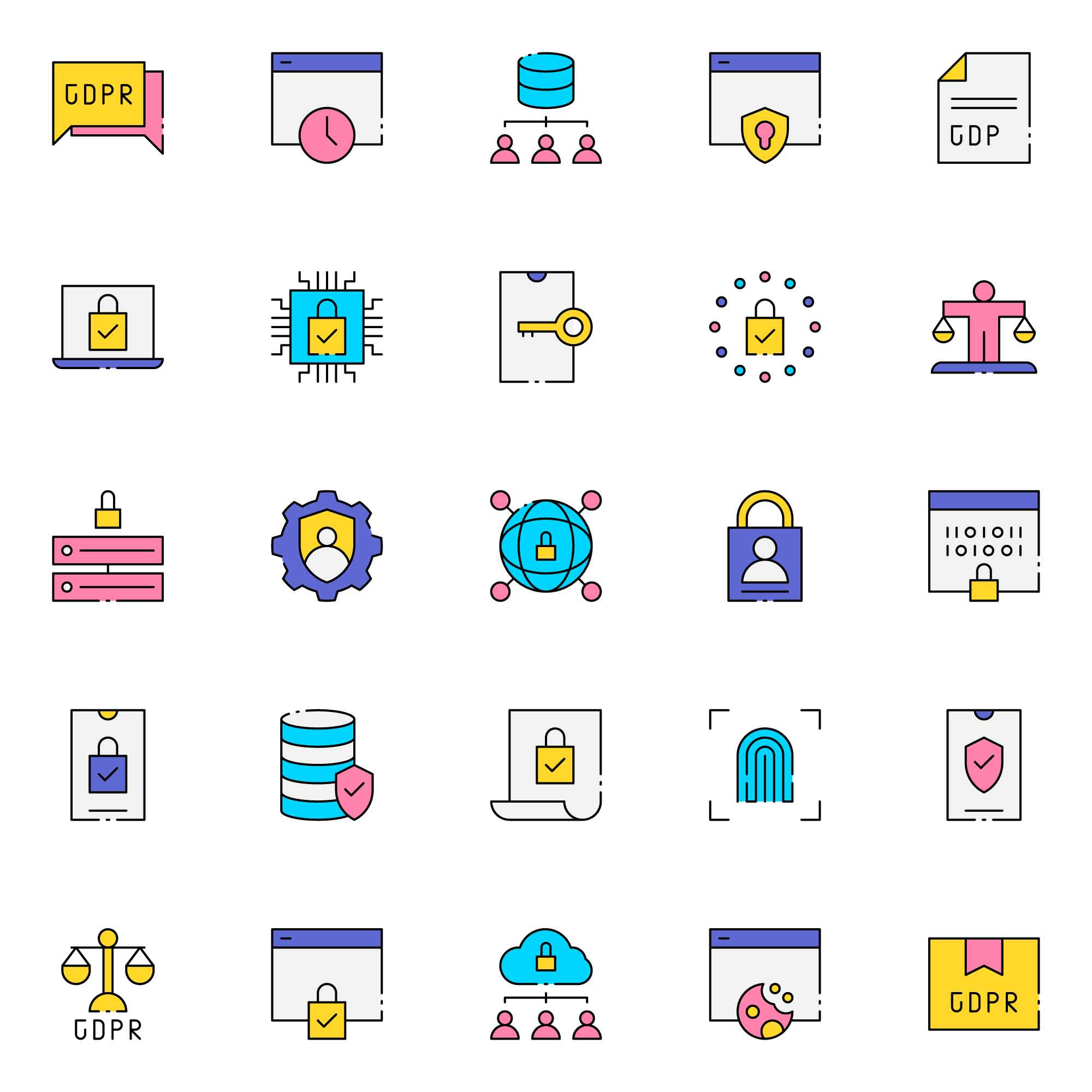 GDPR Privacy Icons