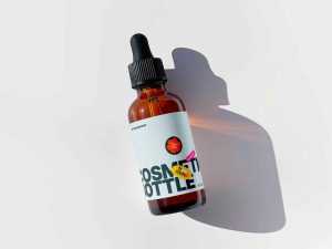 Glass Dropper Bottle Mockup