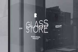 Glass Storefront Mockup