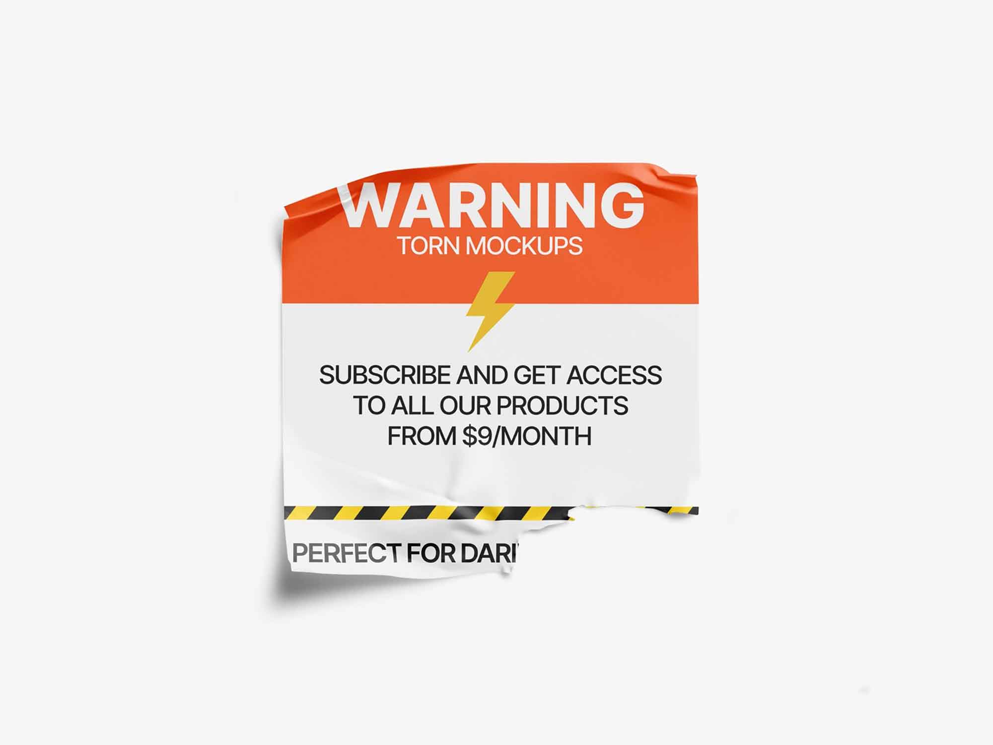 Glossy Sticker Mockup