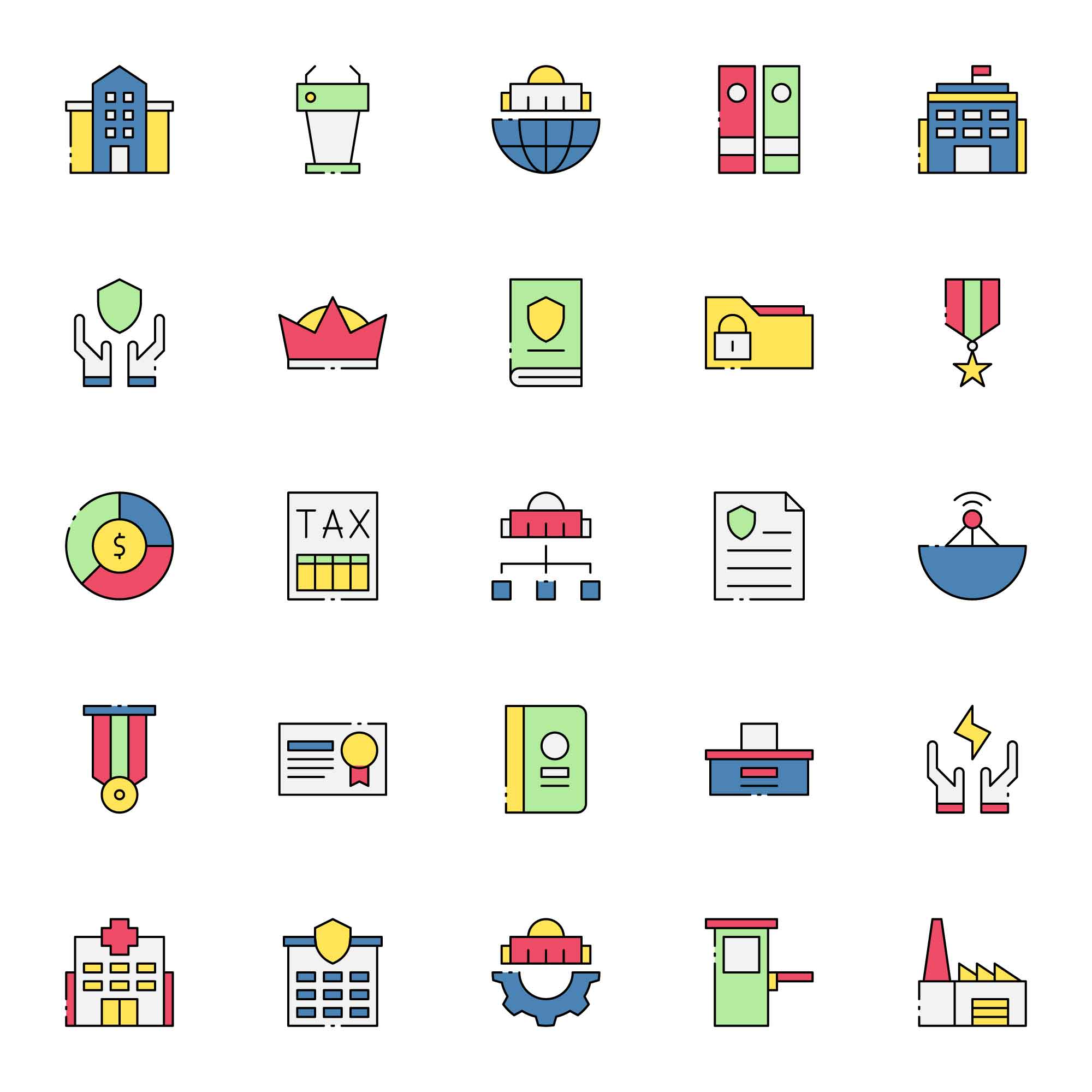 Government System Icons