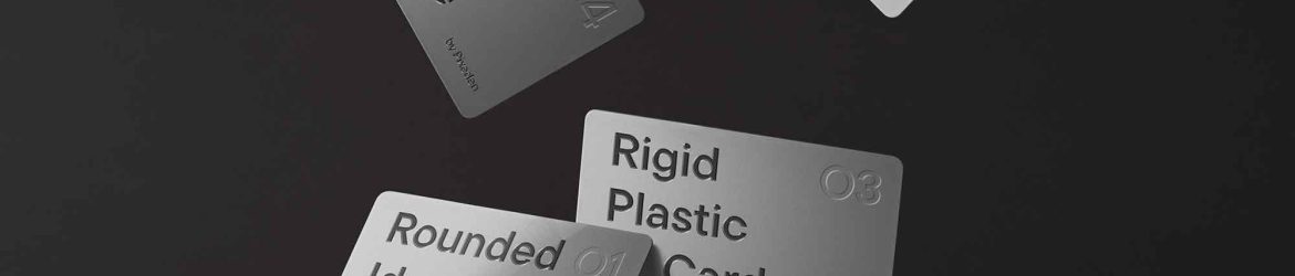 Gravity Plastic Cards Mockup