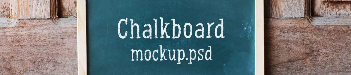 Green Vintage Chalkboard Mockup