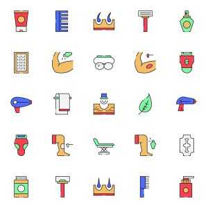 Hair Removal Icons