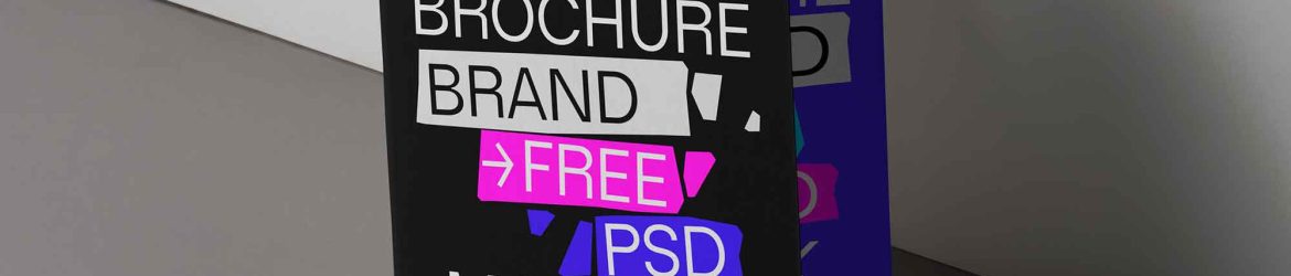 Half Fold Brochure Mockup