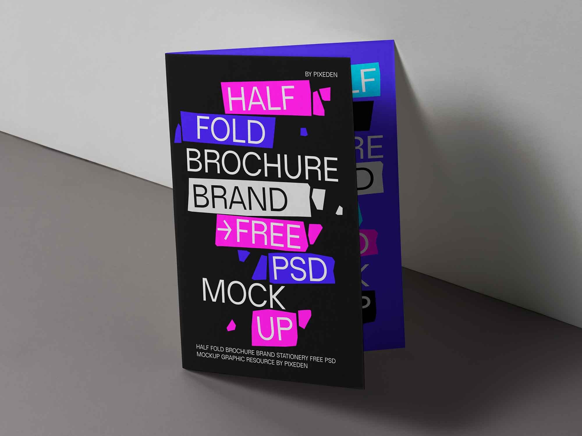Half Fold Brochure Mockup