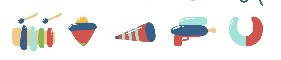 Hand Drawn Kid Toy Icons