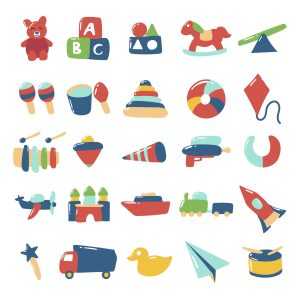 Hand Drawn Kid Toy Icons