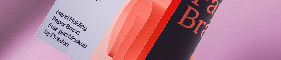 Hand Holding Paper Brand Mockup