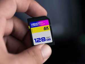 Handholding Memory Card Mockup