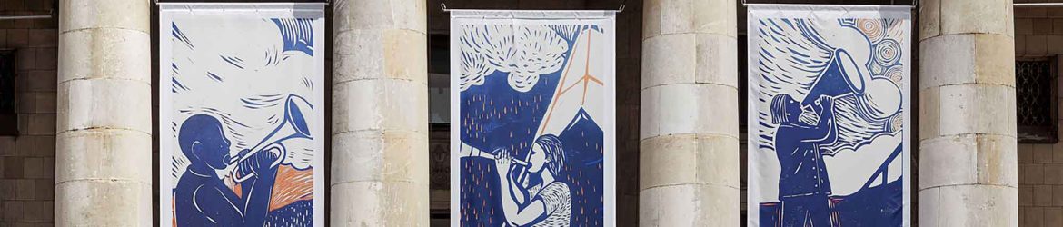 Hanging Banners Mockup