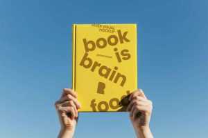 Hard Cover Portrait Book Mockup
