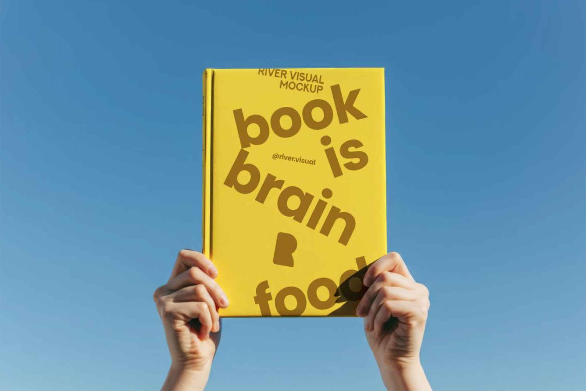 Hard Cover Portrait Book Mockup