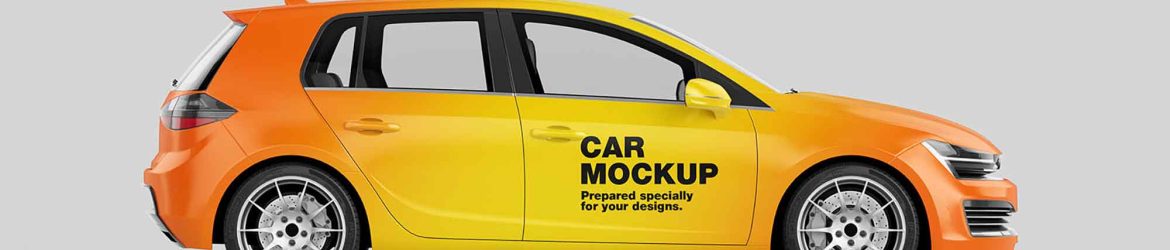 Hatchback Car Mockup