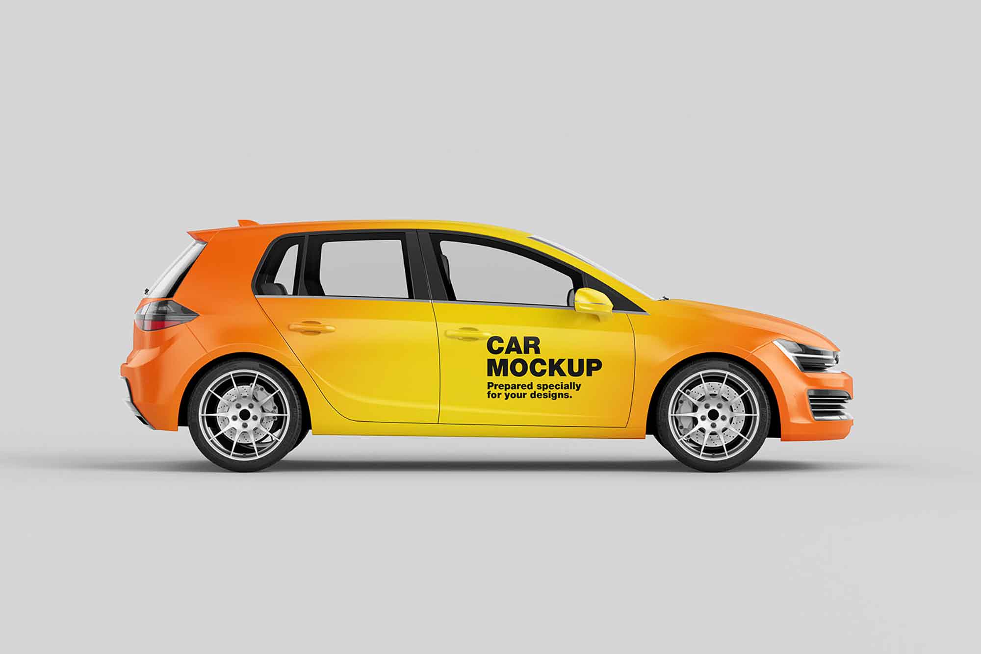 Hatchback Car Mockup