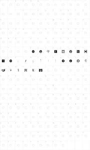 Mapa de caracteres da fonte Healthcare Symbols