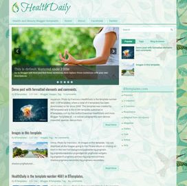 HealthDaily – Template Blogger Grátis HealthDaily