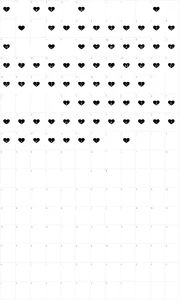 Mapa de caracteres da fonte Heart Attack