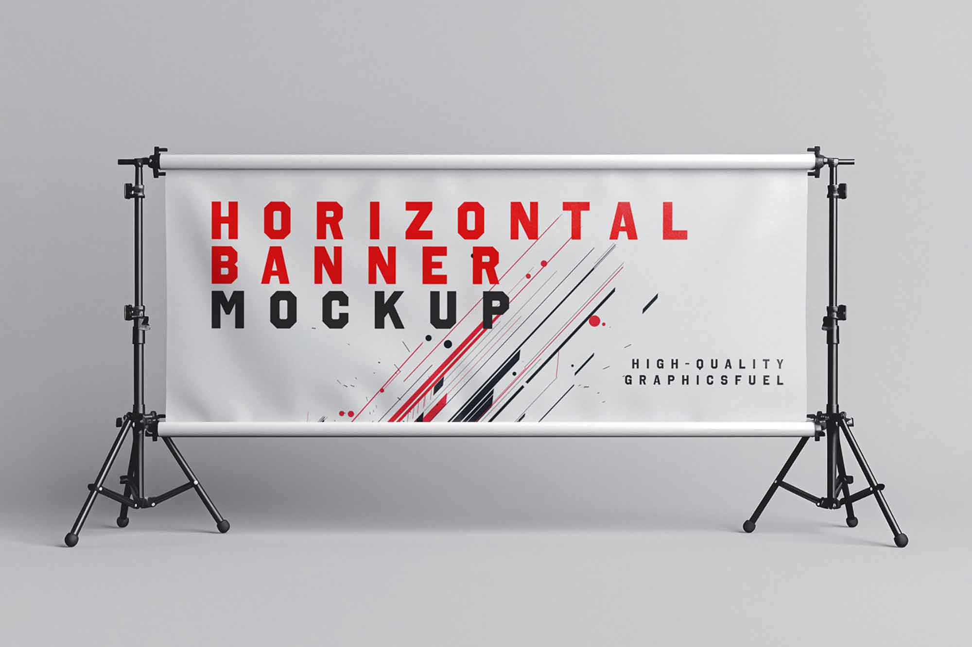 Horizontal Advertisement Banner Mockup