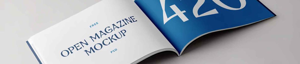 Horizontal Magazine Mockup