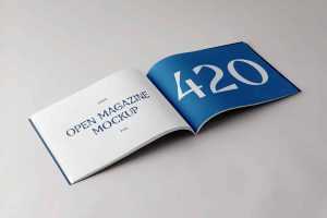 Horizontal Magazine Mockup