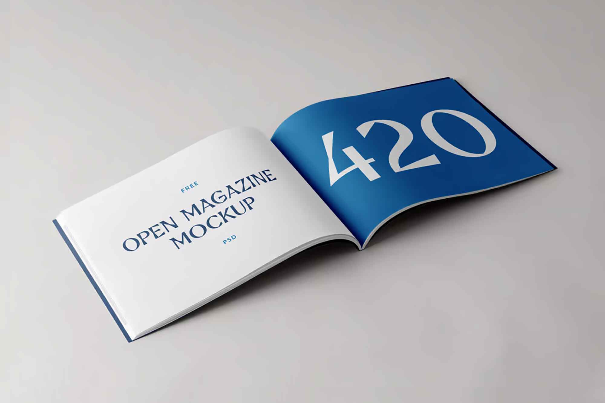 Horizontal Magazine Mockup