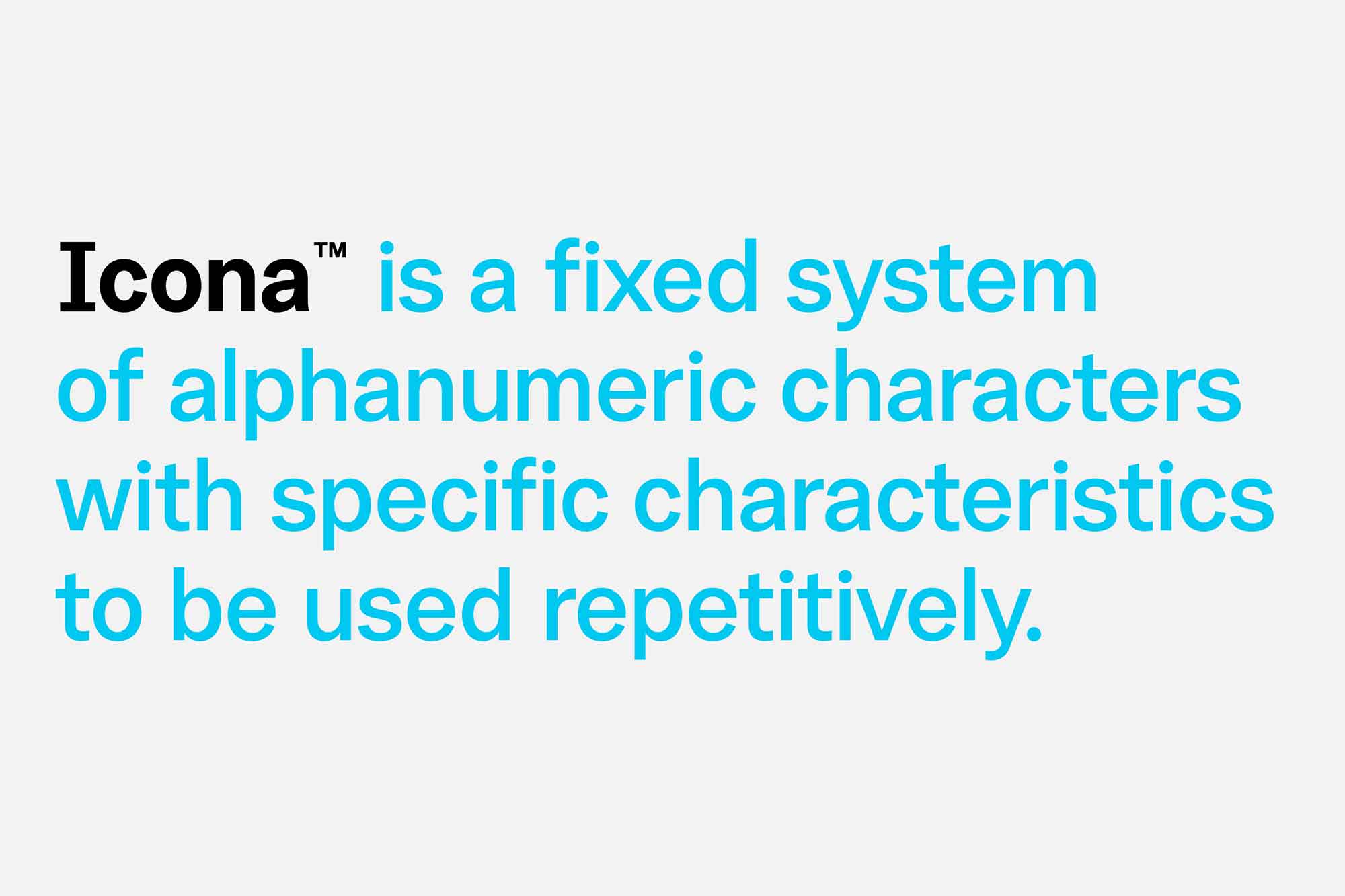 Icona Sans Font