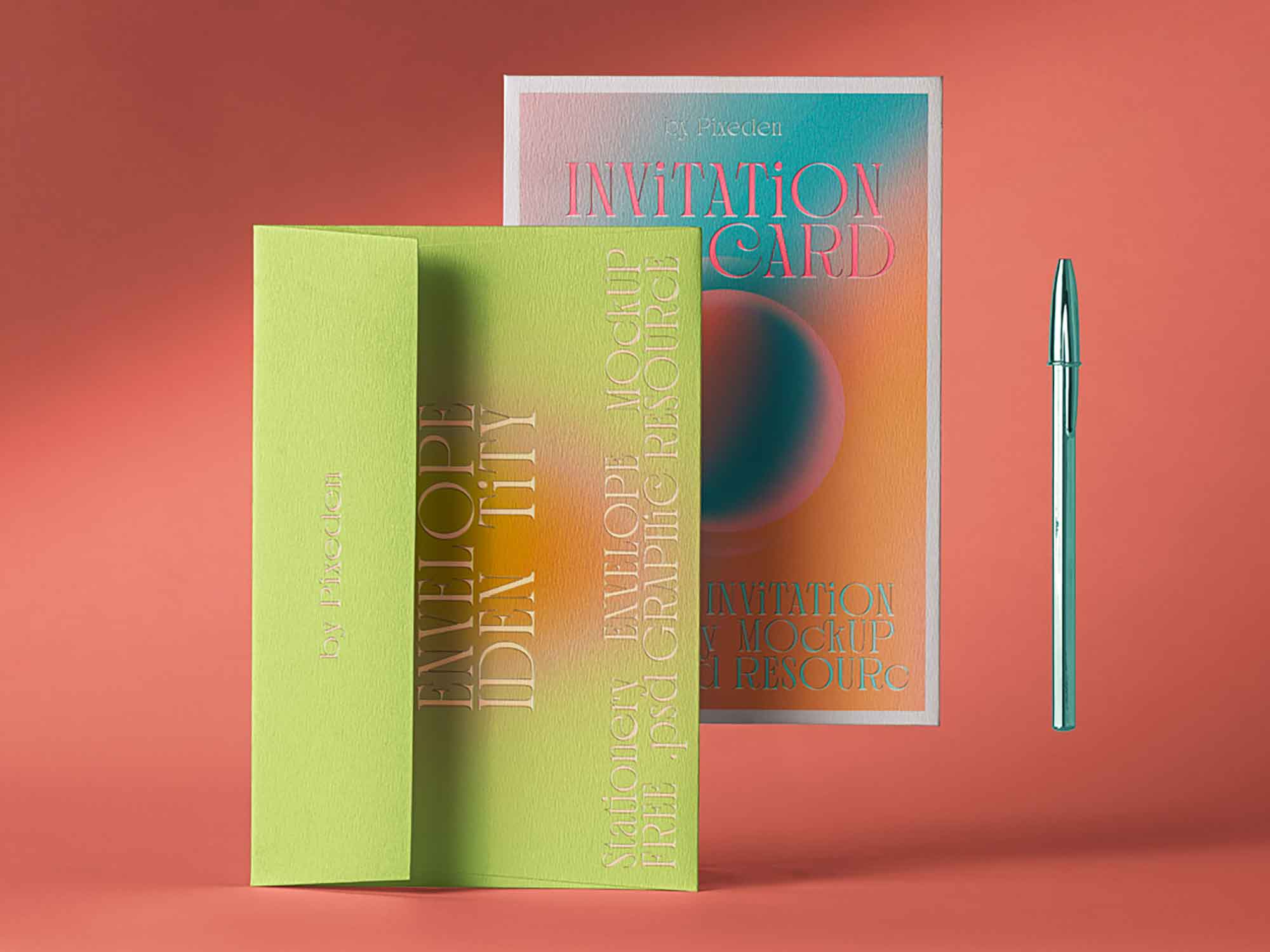 Identity Invitation Stationery Mockup