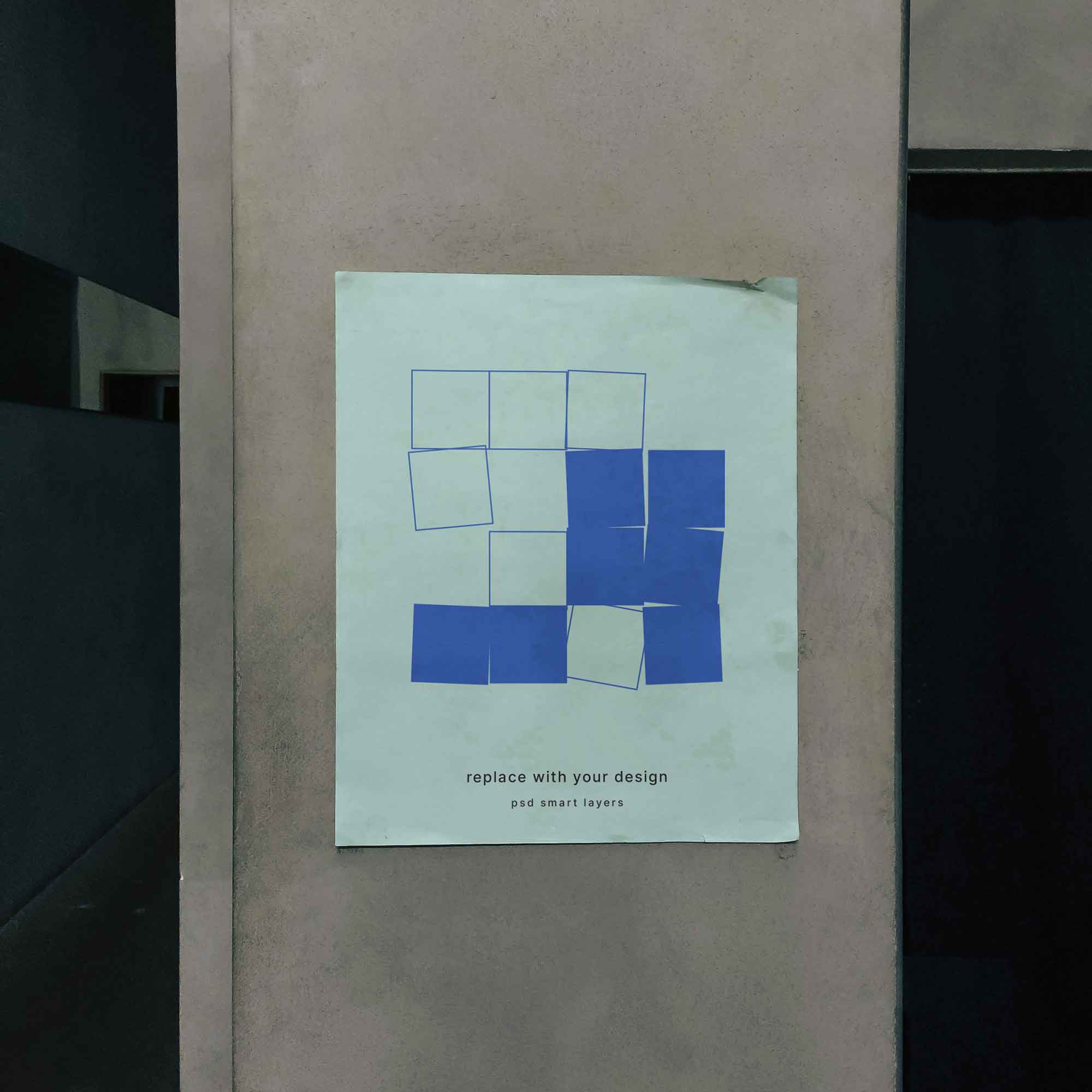 Indoor Wall Poster Mockup