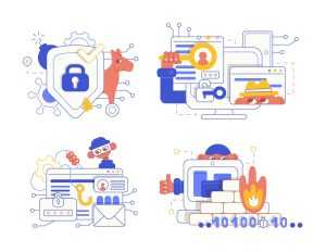 Internet Security Illustrations