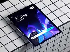 iPad Pro Showcase Scene Mockup
