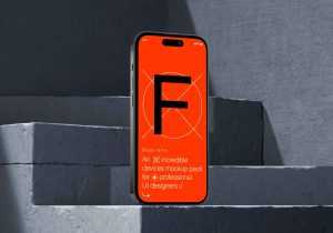 iPhone 14 Pro Max Mockup in PSD