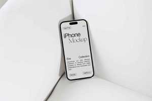 iPhone 14 Pro Mockup on Sofa