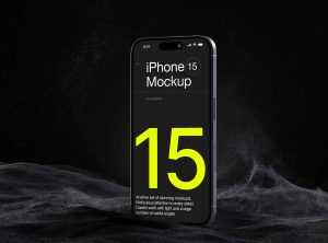 iPhone 15 Mockup Free Download