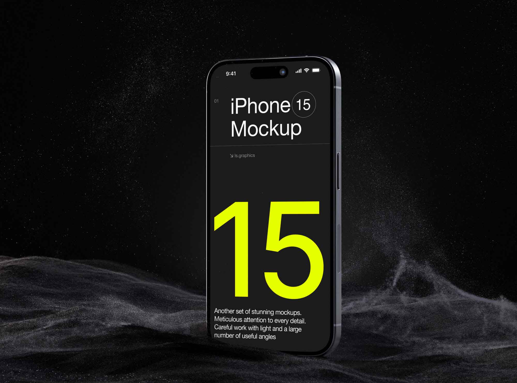 iPhone 15 Mockup Free Download