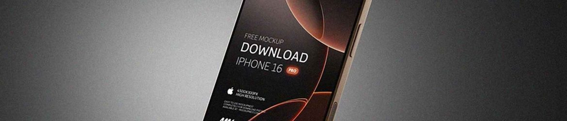iPhone 16 Pro Mockup on Rock