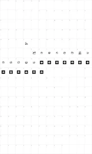 Mapa de caracteres da fonte Jack Skellingtonbats