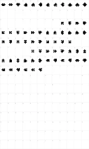 Mapa de caracteres da fonte Jigsaw Pieces TFB