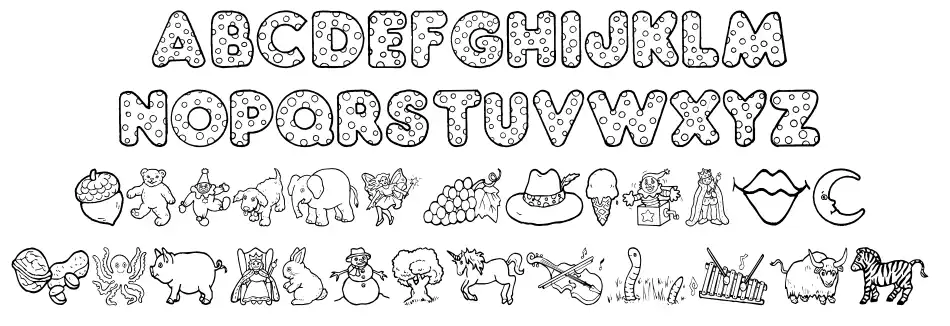 KG ABCs Dingbats