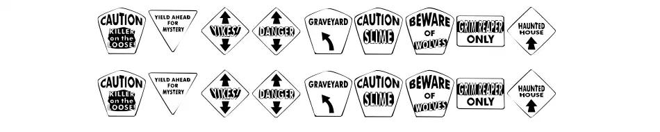 KR Halloween Signs