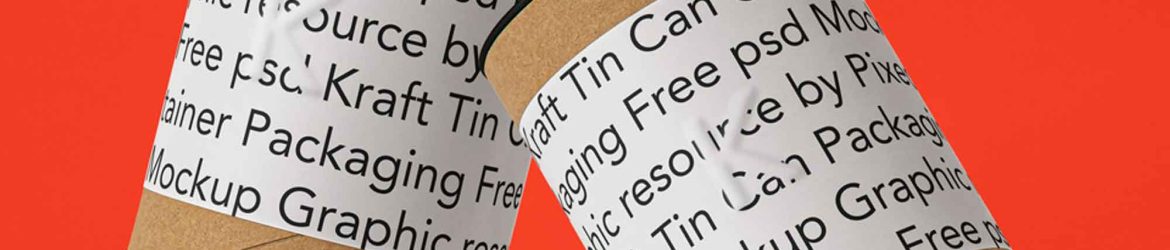 Kraft Tin Can Mockup