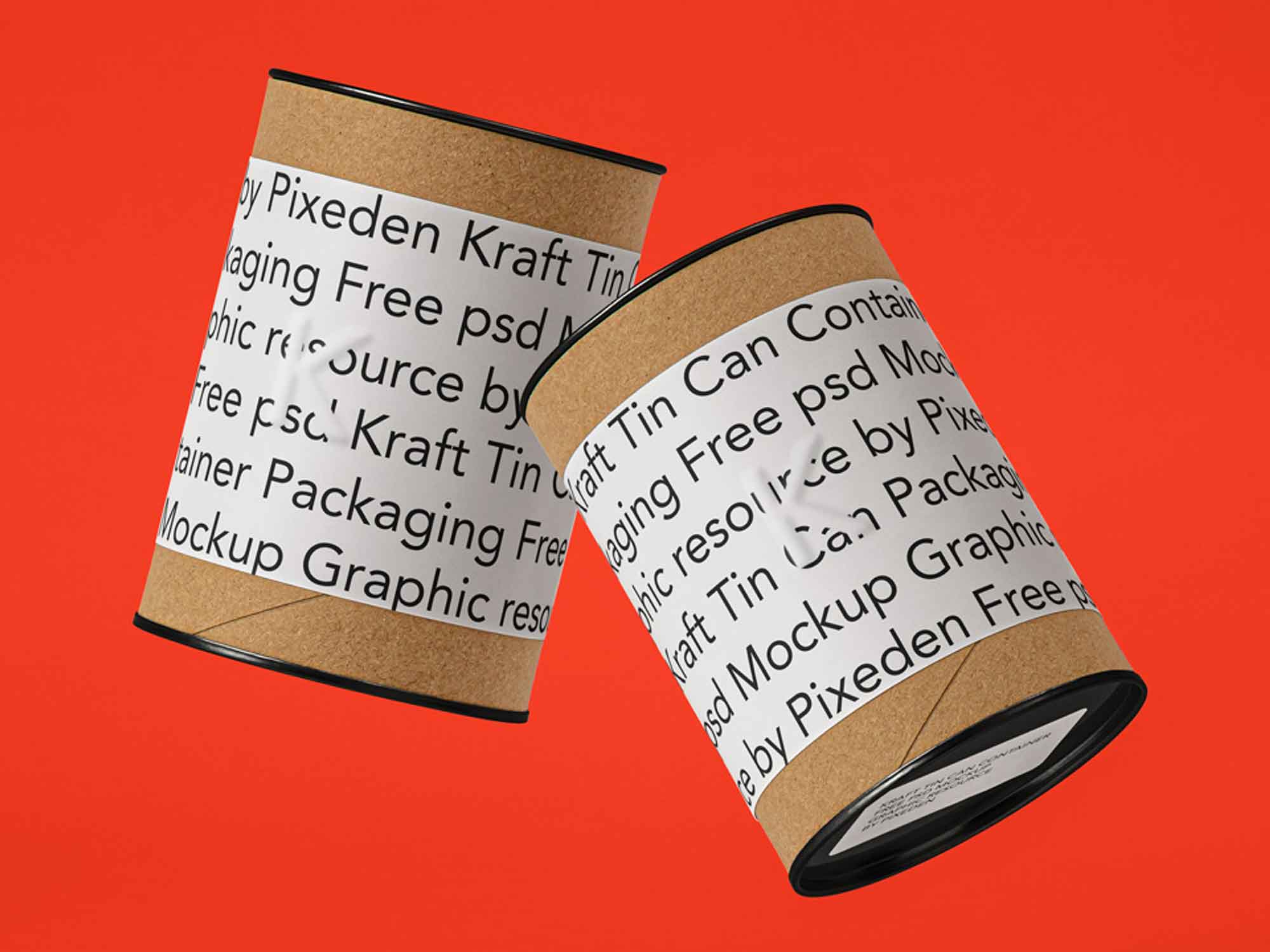 Kraft Tin Can Mockup