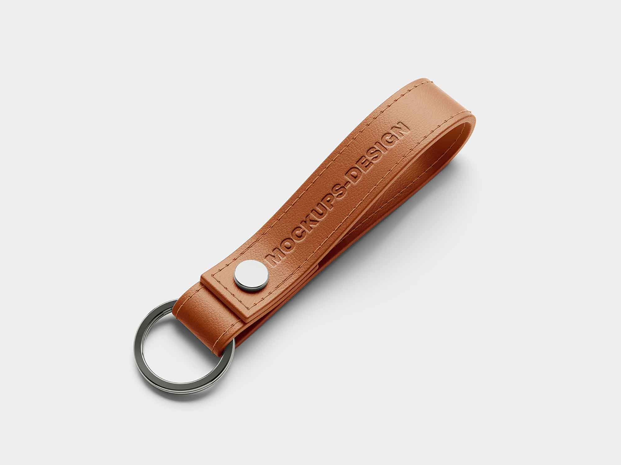 Leather Keychain Mockup